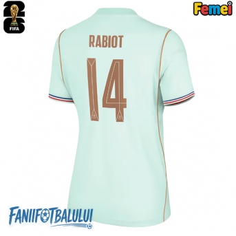 Franța Adrien Rabiot #14 Echipament de Fotbal Replică Mondial 2026 Femei Deplasare